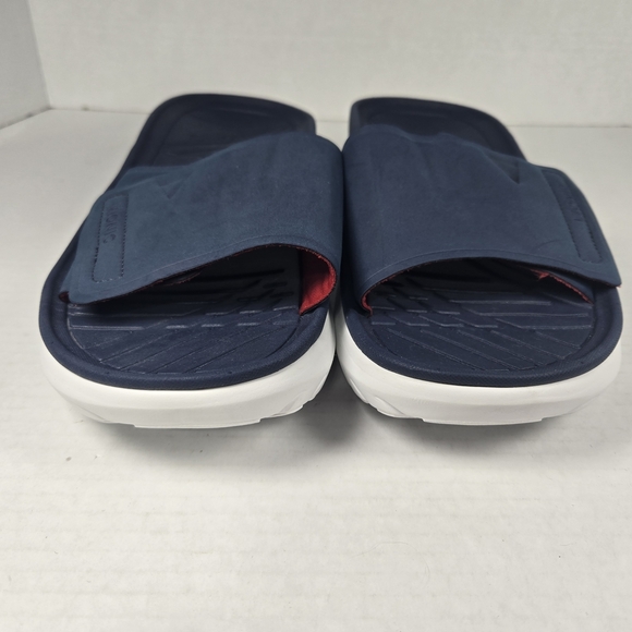 Vionic Adjustable Unisex Recovery Rejuvenate Slide Sandals Navy Size M 8.5 W 10 - Picture 3 of 8